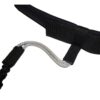 attachment of the coiled rope to the black strap, highlighting the secure and robust connection mechanism.