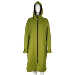 This surf changing robe features a military - green color. It is designed with a hood, a front zipper for easy wear, and multiple pockets. The design is both functional and stylish, perfect for surfers to change in and out of their wetsuits with ease.
