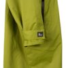 This image showcases the details of the military - green surf changing robe, including the brand logo on the cuff and the zipper design. These details reflect the high - quality of the product and the brand's attention to detail.