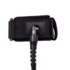 Injection-molded bodyboard leash plug with string loop detail