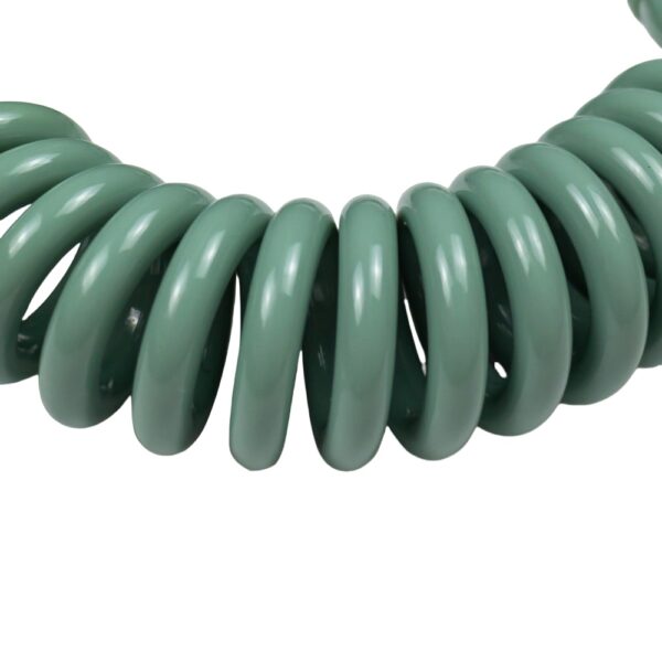 Close-up of stainless steel swivel connection on bodyboard leash cuff