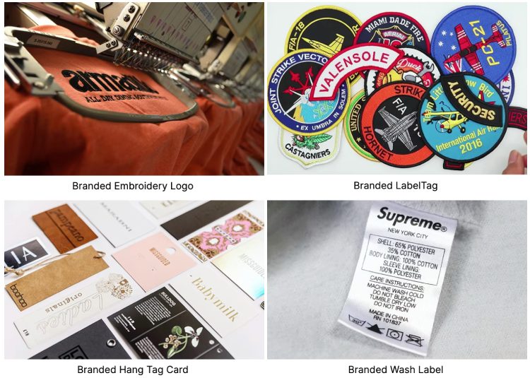 Custom branding options for microfiber ponchos – embroidery, label, hang tag, wash label