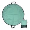 Round waterproof surf changing mat with storage pouch