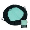 Drawstring surf changing mat and folded pouch set for wetsuit storage