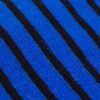 This image focuses on the texture of the surfboard cover, highlighting the blue and black striped pattern.