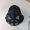 Back view of Surf Baseball Cap The image shows a black Surf Baseball Cap from a top - down perspective. The cap features a mesh design for ventilation, with a solid black brim and a button on top.